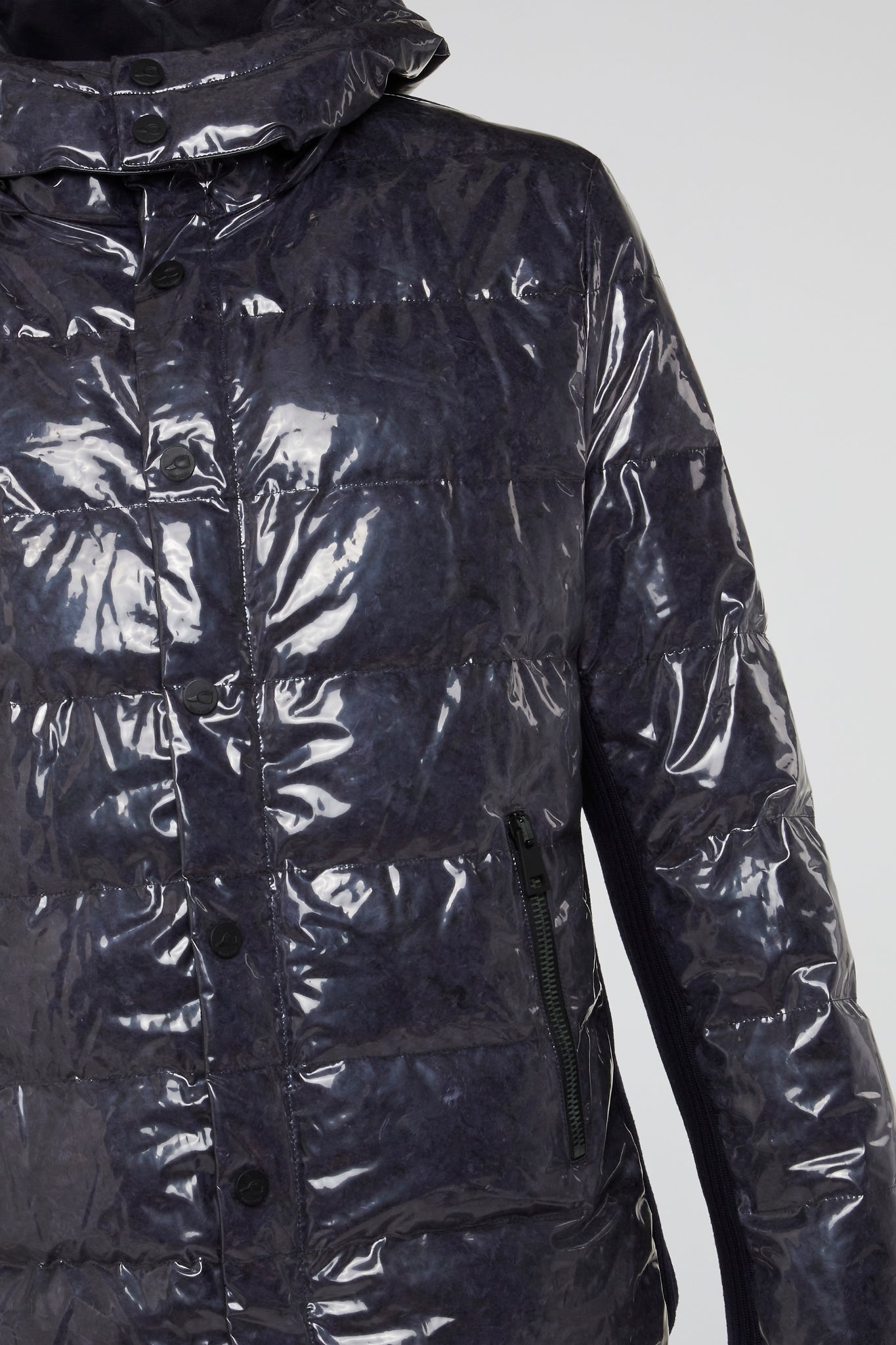 Gloss Black Puffer Jacket