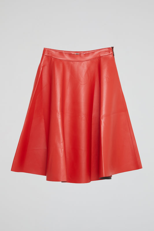 Scarlet Swing Faux Leather Skirt