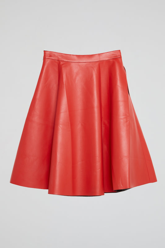 Scarlet Swing Faux Leather Skirt