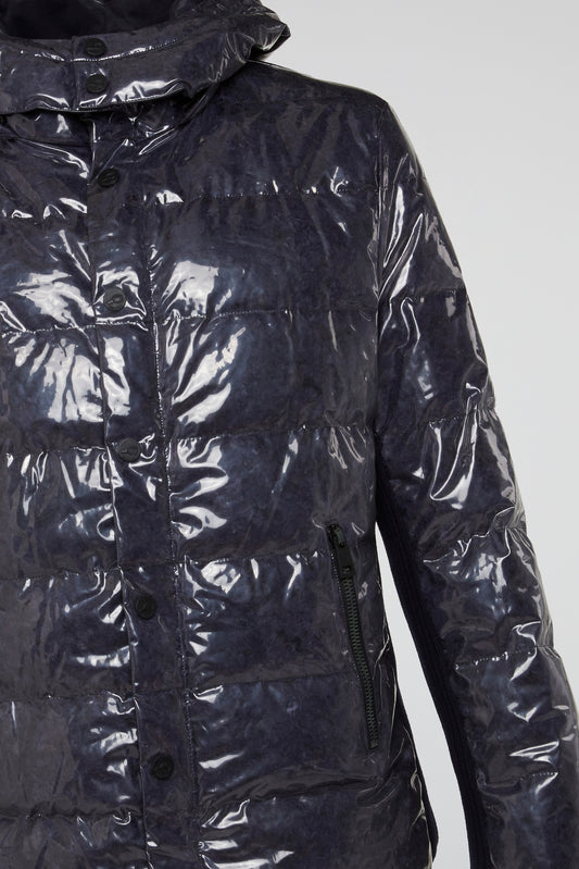 Gloss Black Puffer Jacket