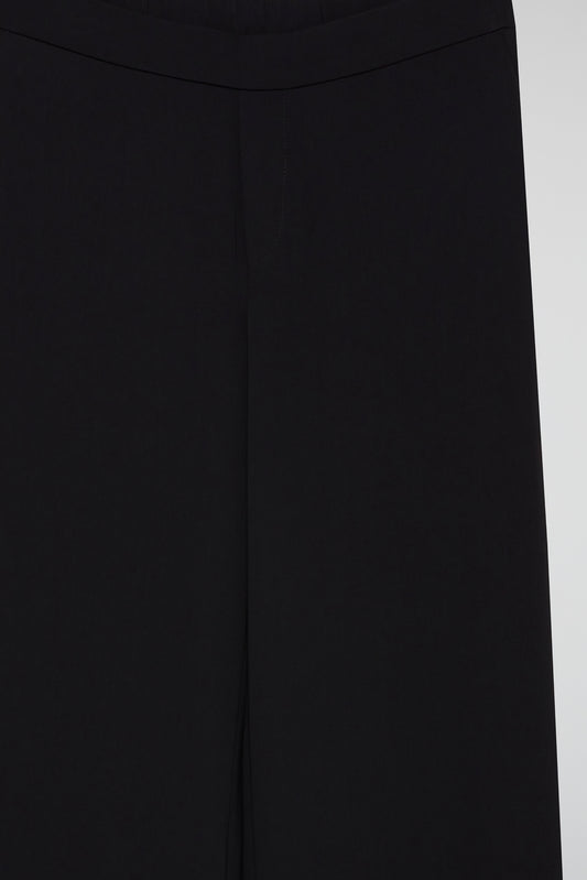 Black Flow Wide-Leg Trousers