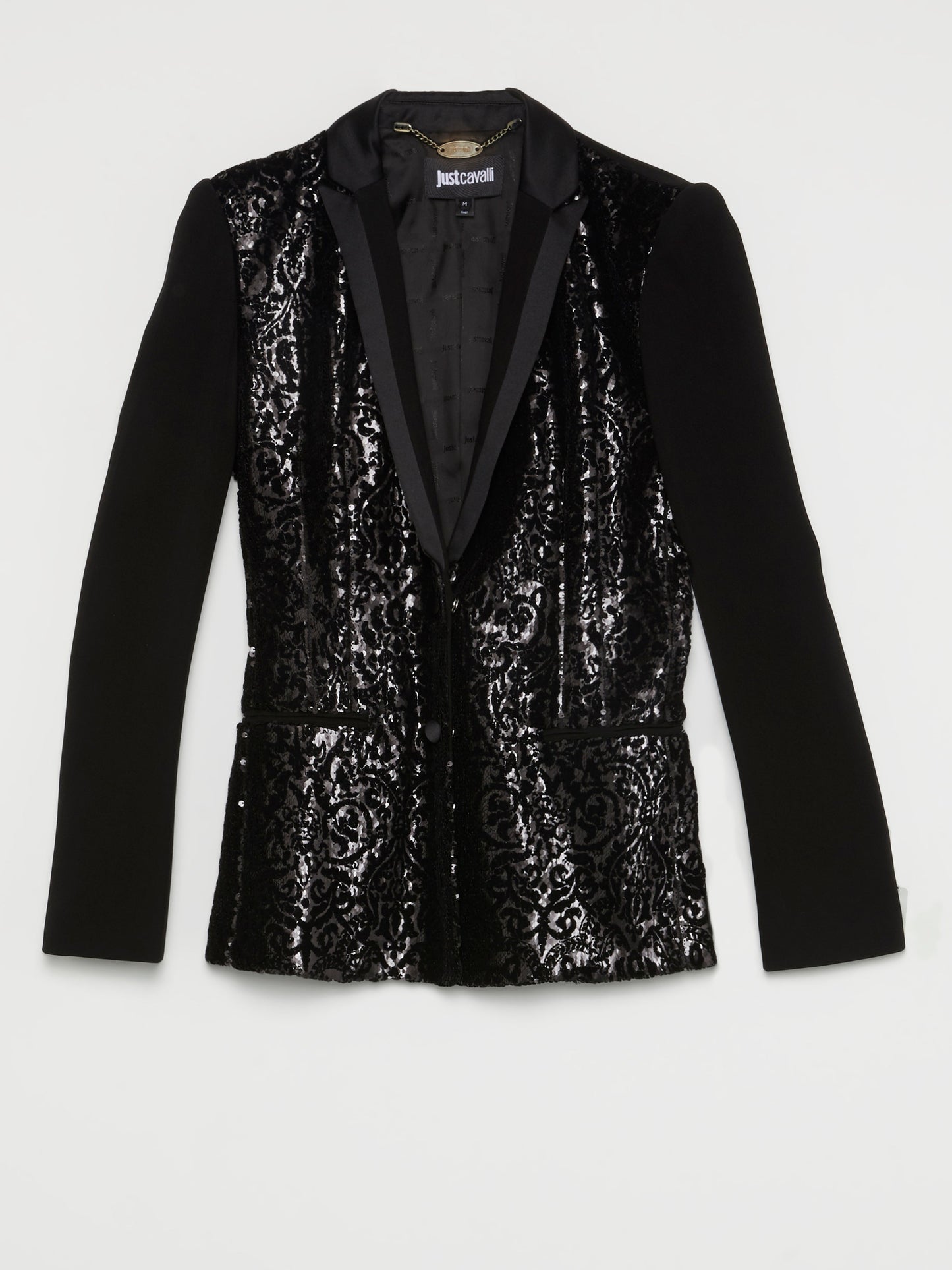 Black Sequin Baroque Blazer