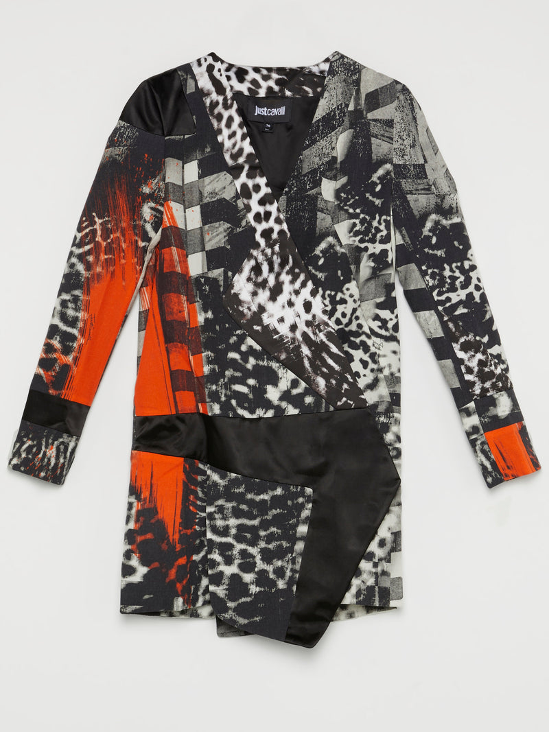 Printed Mid-Long Coat