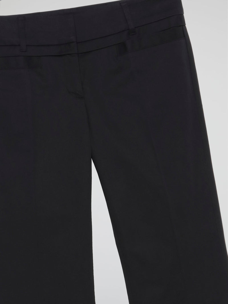 Black Bootcut Trousers