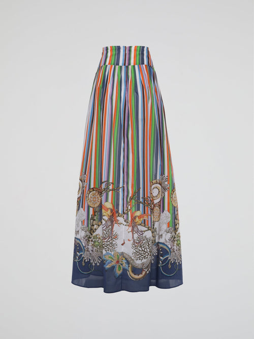 Printed Maxi Skirt