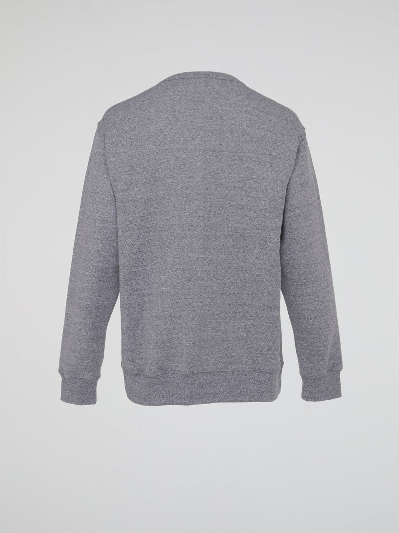 Grey Heritage Knitted Crewneck Shirt