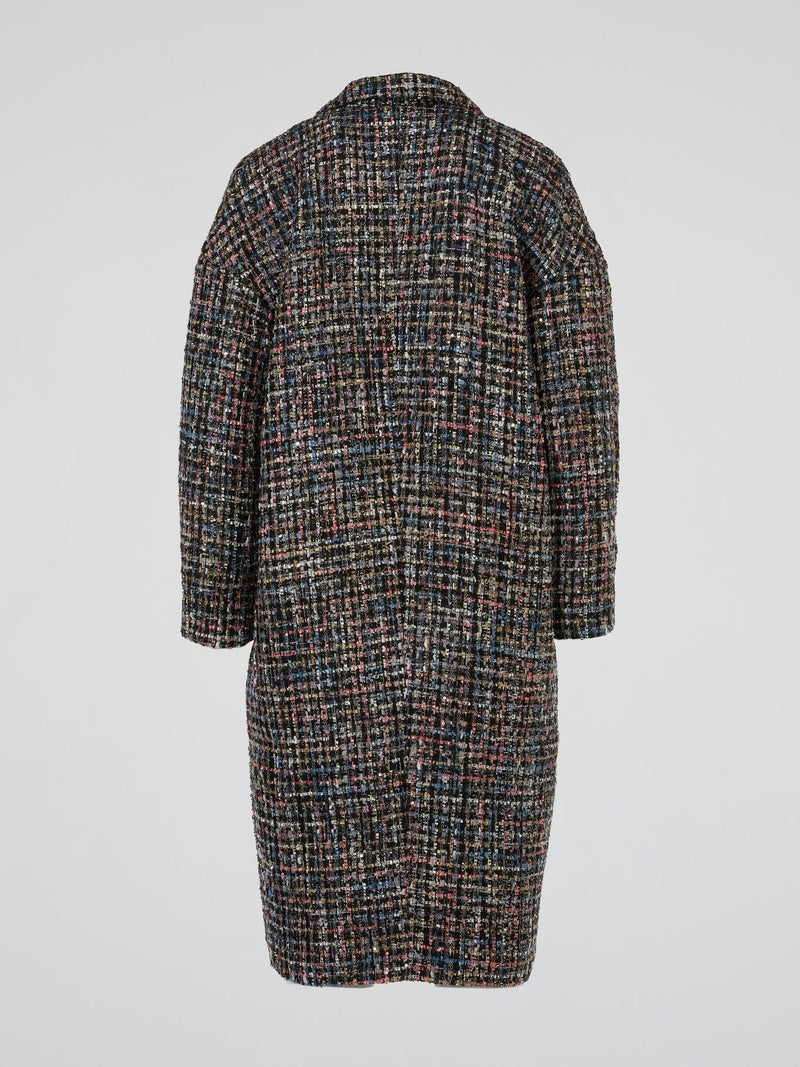 Multicolour Cappotto Italiano Tweed Coat