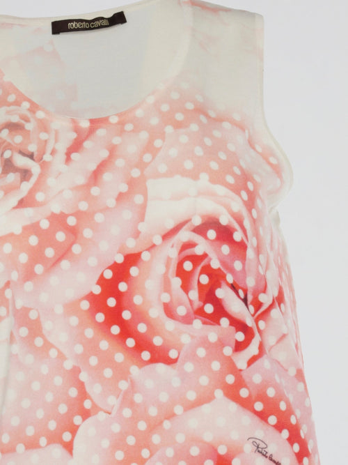 Rose Print Tank Top