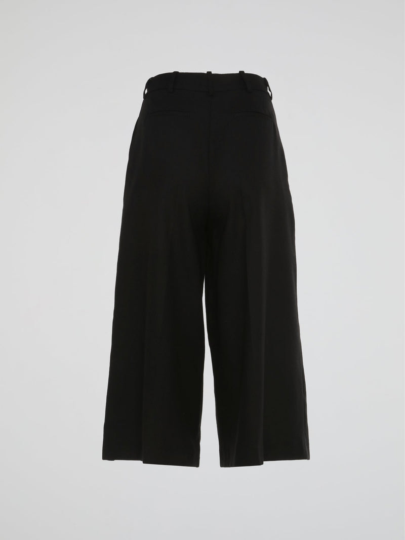 Black Pleated Culottes