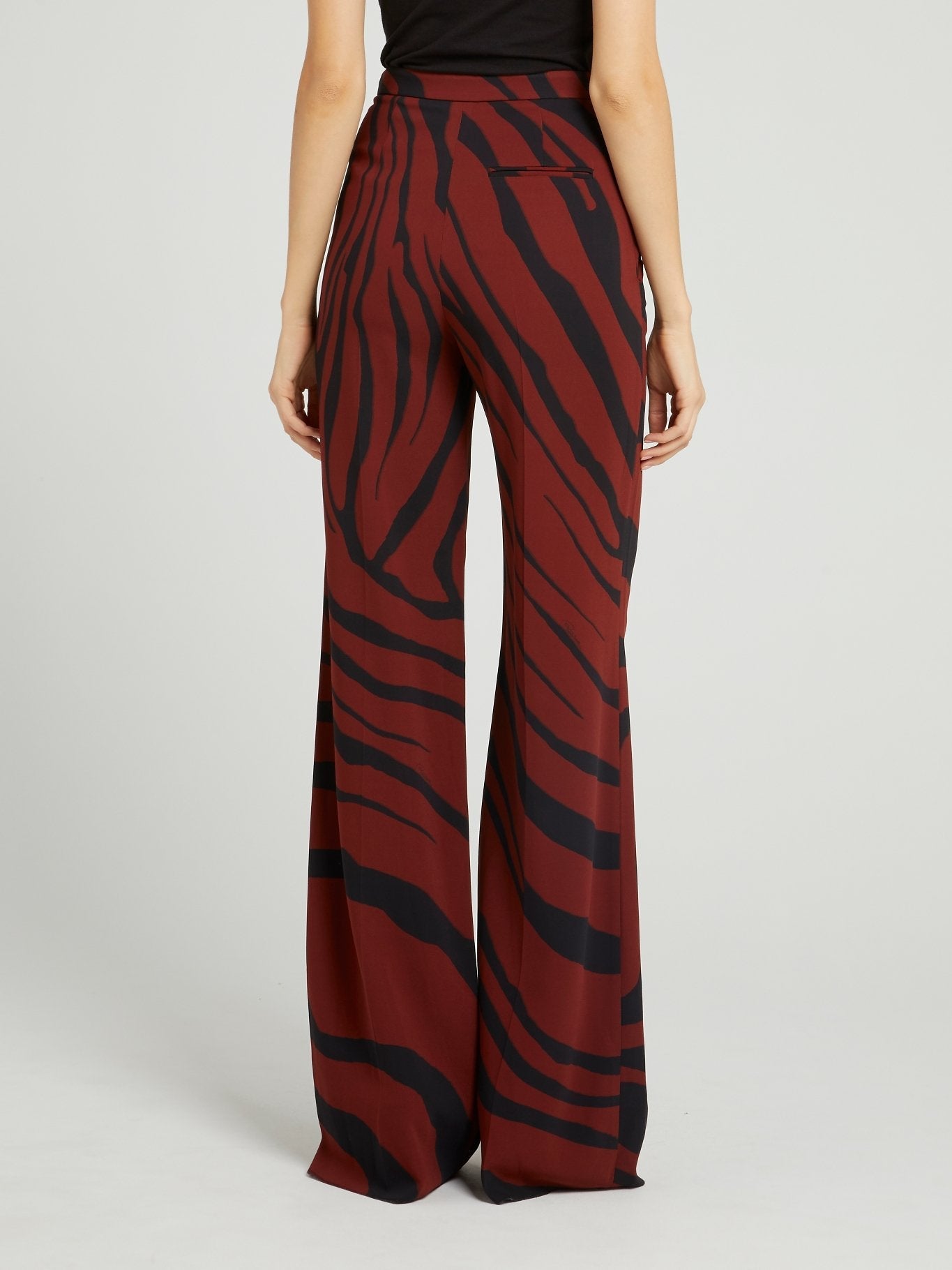 Brown Animal Print Palazzo Pants