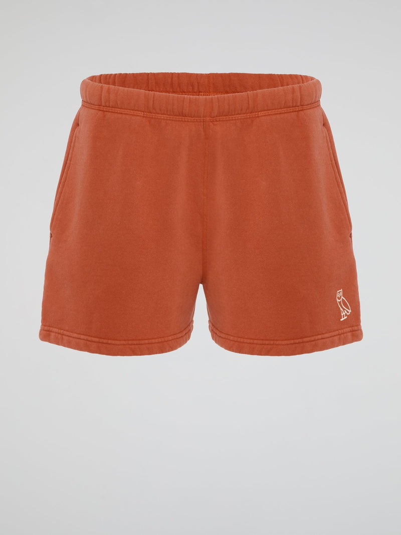 Orange Garment Dye Shorts