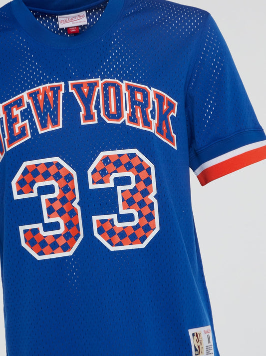 NBA Name and Number Mesh Crew Neck Knicks 1996 Patrick Ewing