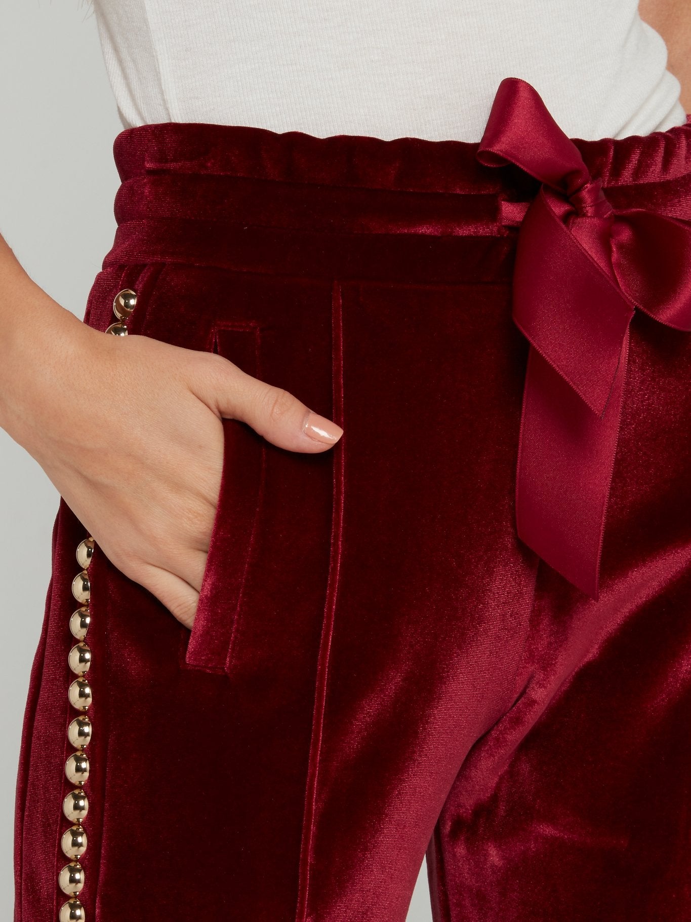 Miss Plein Sky Burgundy Jogging Trousers