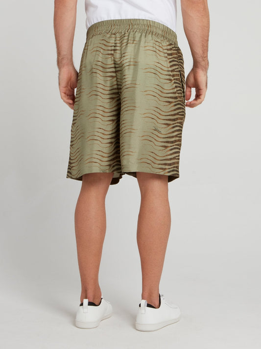 Khaki Tiger Pant Shorts