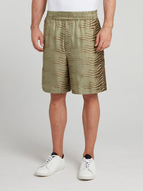 Khaki Tiger Pant Shorts