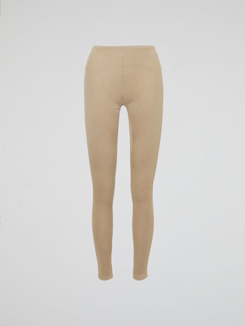 Wrap your legs in luxurious comfort and style with our Beige Knitted Leggings by Roberto Cavalli. Made from the finest quality fabrics, these leggings are expertly designed to provide a seamless fit that sculpts and contours your silhouette flawlessly. Whether you're lounging at home or stepping out for a night on the town, these leggings are the perfect blend of elegance and relaxation.