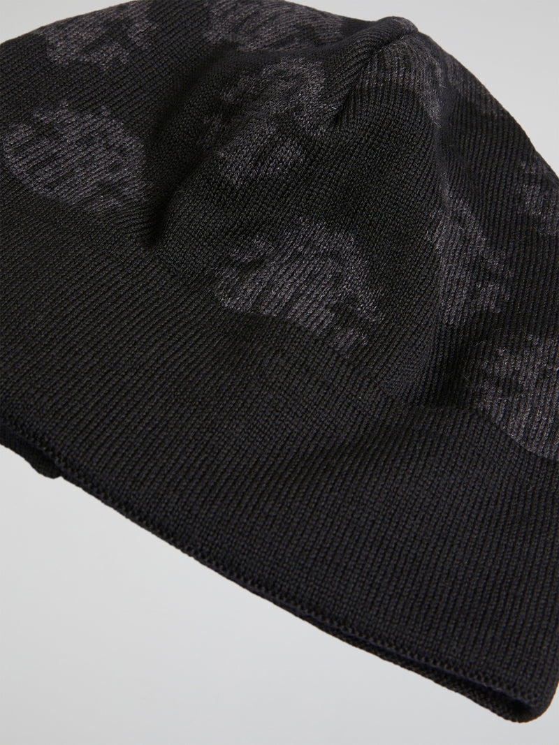 Stay warm and stylish this winter with our Black Logo Beanie by Roberto Cavalli, the perfect accessory to elevate any outfit. Made with premium quality materials and featuring the iconic Roberto Cavalli logo, this beanie is a must-have for fashion-forward individuals. Grab yours now and turn heads wherever you go!