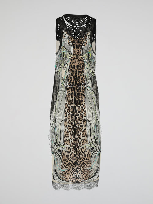 Step into the cradle of couture with our attention-grabbing Printed Sleeveless V-Neck Dress by Roberto Cavalli. Crafted with impeccable detail, this dress boasts a mesmerizing blend of vibrant colors and extravagant patterns that effortlessly command the spotlight. Embrace your inner fashionista and let this daring ensemble take you from elegant evenings to unforgettable adventures.