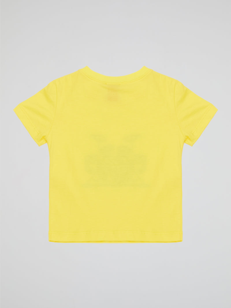 Dress your little explorer in our Yellow Printed T-Shirt (Kids)Iceberg, a ticket to their vibrant imagination! Crafted with utmost care, this shirt features a captivating Antarctic scene with playful penguins, majestic icebergs, and a touch of sunshine yellow to brighten up their day. Made with soft, breathable fabric, this T-shirt ensures ultimate comfort while sparking their wanderlust for countless icy adventures ahead!