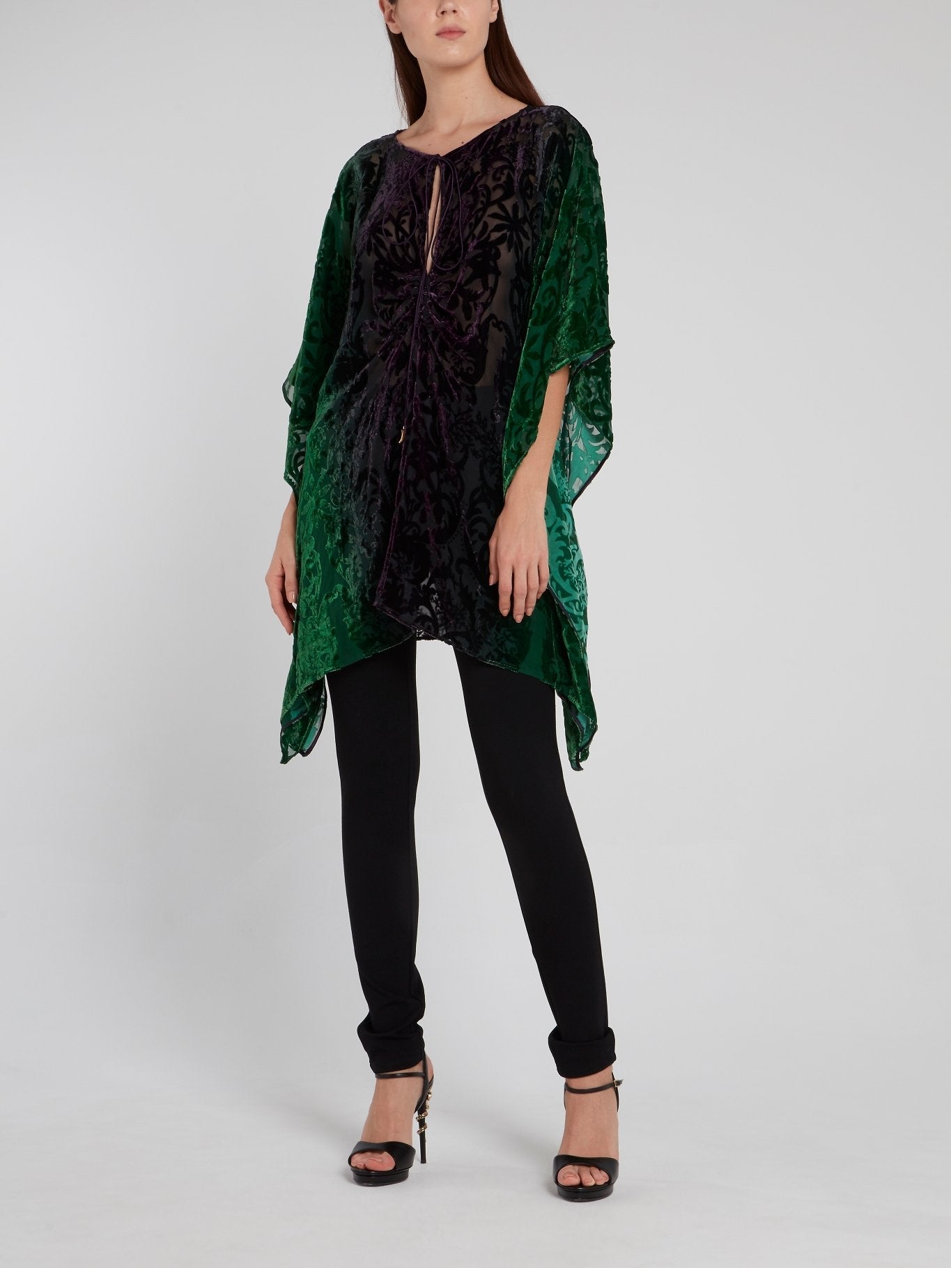 Green Baroque Long Top