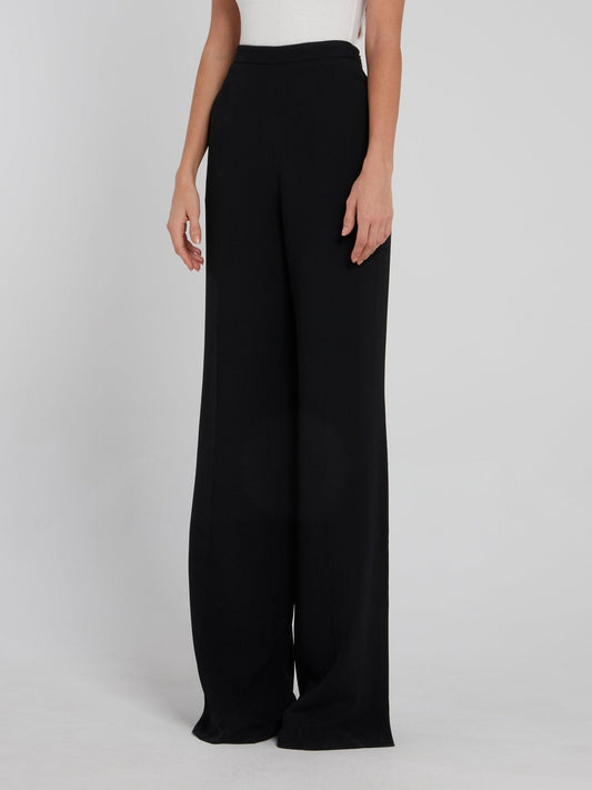 Black Side Zip Palazzo Pants