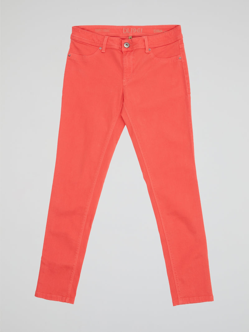 Turn heads in these Neon Orange Skinny Jeans from DL1961, the perfect statement piece for the bold fashionista. The vibrant hue adds a pop of color to any outfit, while the flattering skinny fit ensures a sleek silhouette. Made with DL1961's signature eco-friendly denim, these jeans are not only stylish but also sustainable.