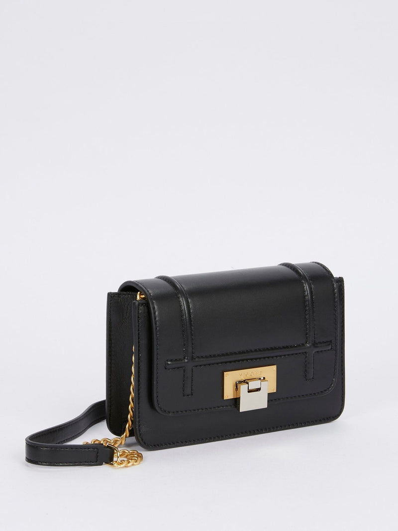 Lizzy Black Leather Mini Bag