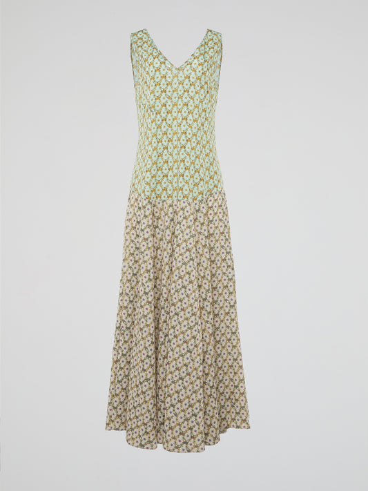 Meadow Bloom Vintage-Inspired Maxi Dress