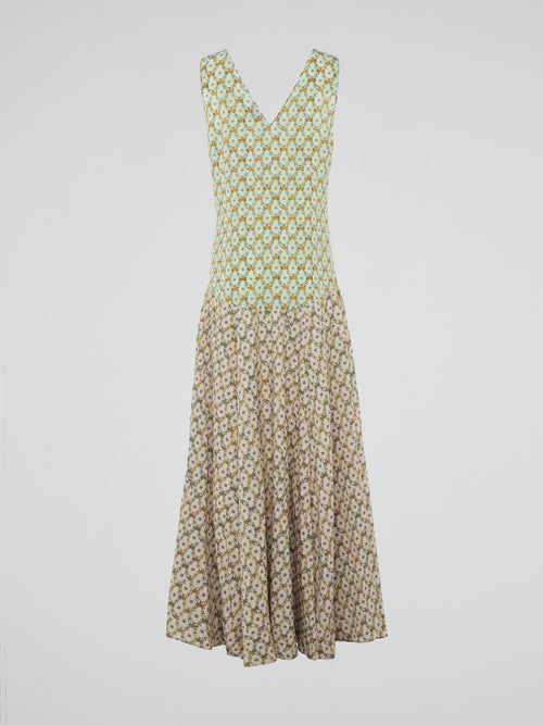 Meadow Bloom Vintage-Inspired Maxi Dress