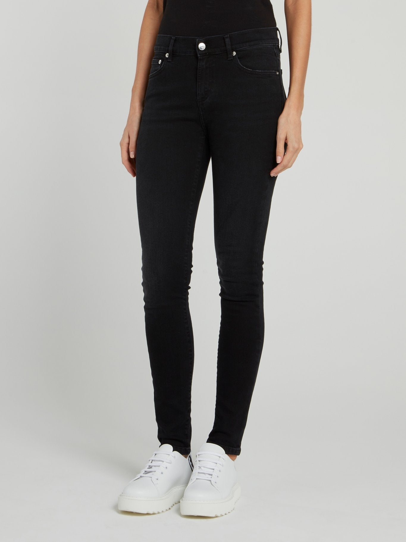 Black Skinny Denim Trousers