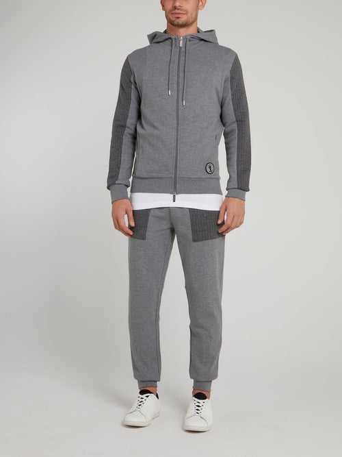 Grey Knitted Tracksuit