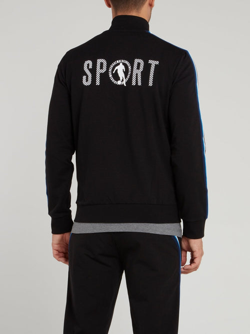 Black Sport Logo Jacket