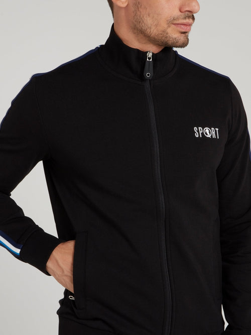 Black Sport Logo Jacket