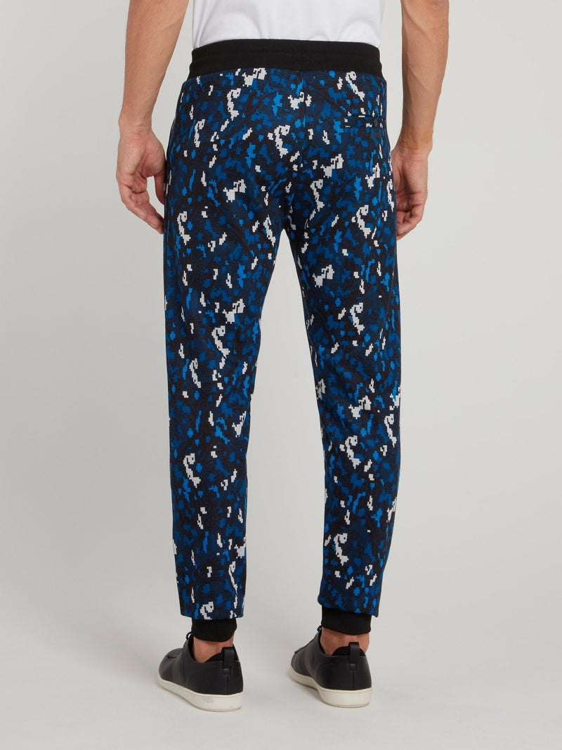 Navy Camo Fleece Pants