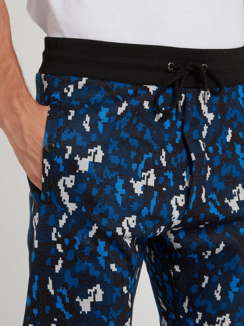 Navy Camo Fleece Pants