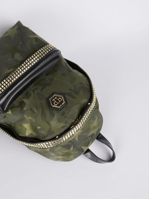 Star Camo Embellished Backpack