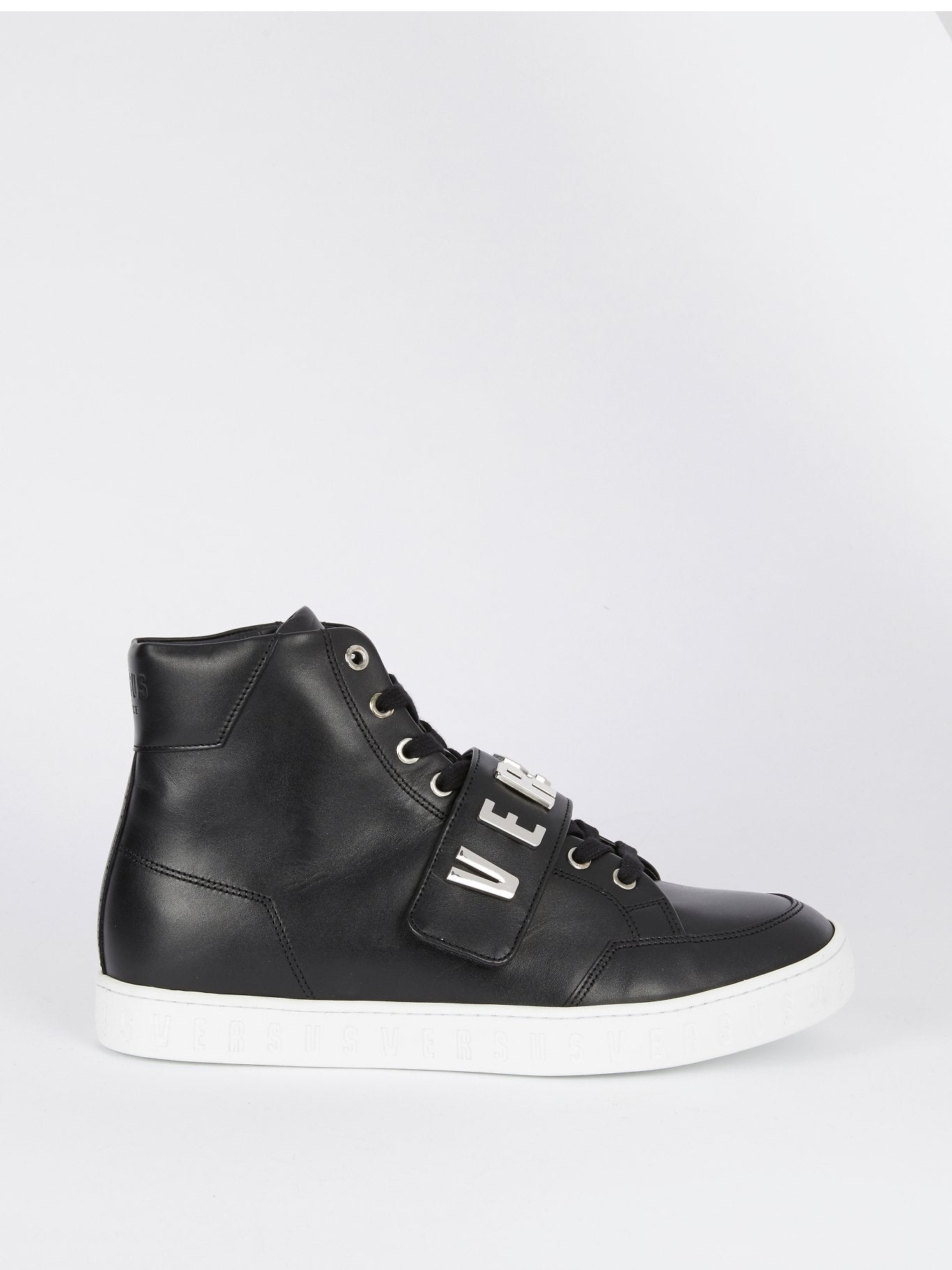 Black High Top Rubber Sole Sneakers