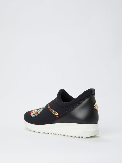 Multi-Stud Snake Slip On Sneakers