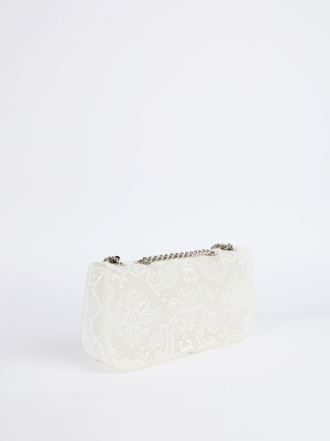 White Elide Lace Fondo Shoulder Bag