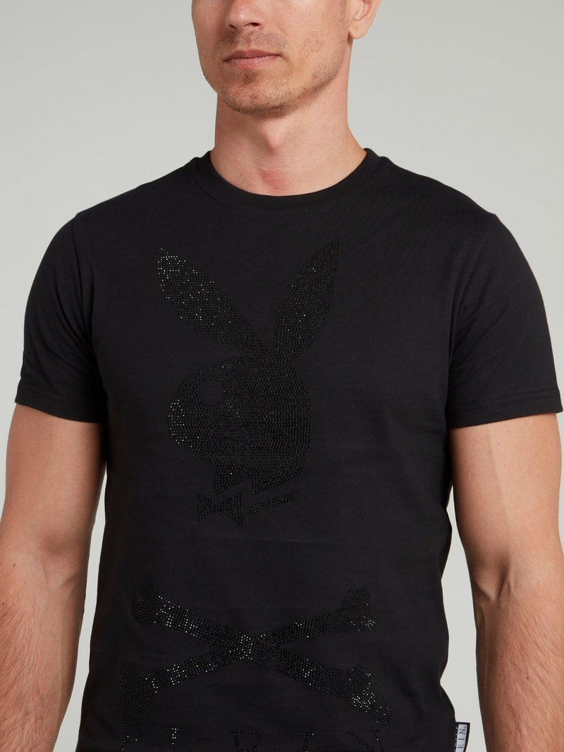 Playboy Print Round Neck T-Shirt