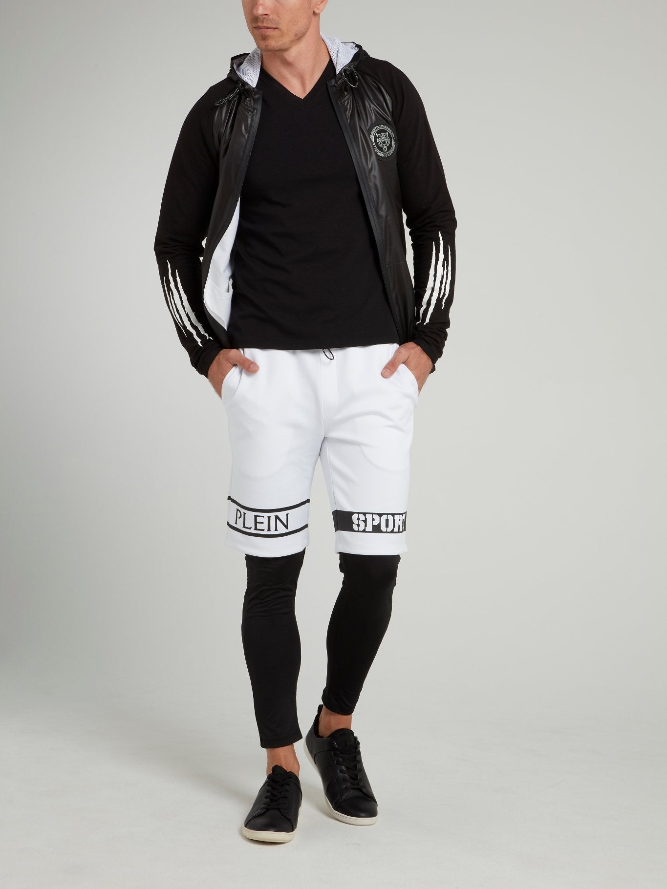 Contrast Statement Jogging Leggings