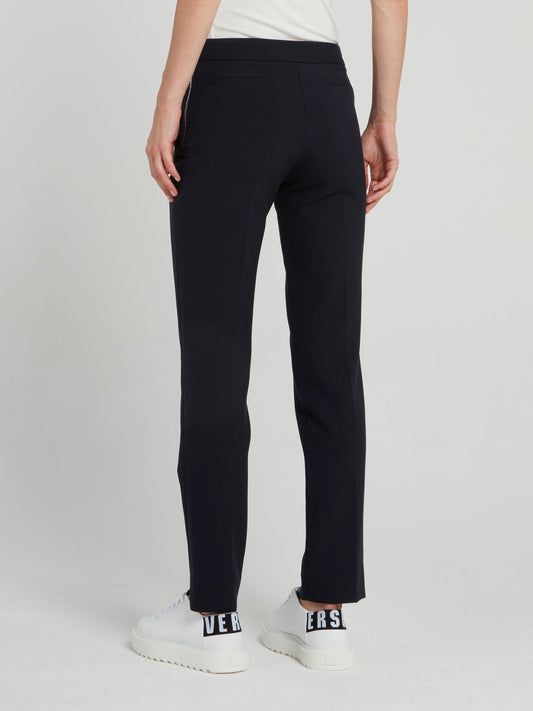 Navy Sculpted Tailoring Peg Pants