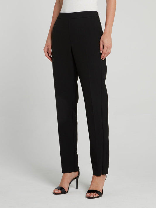 Black Sculpted Tailoring Peg Pants