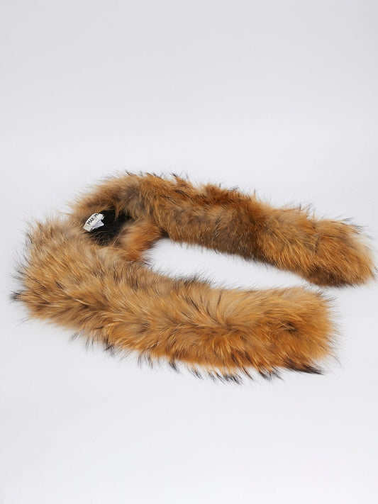 Long Tanuki Fur Collar