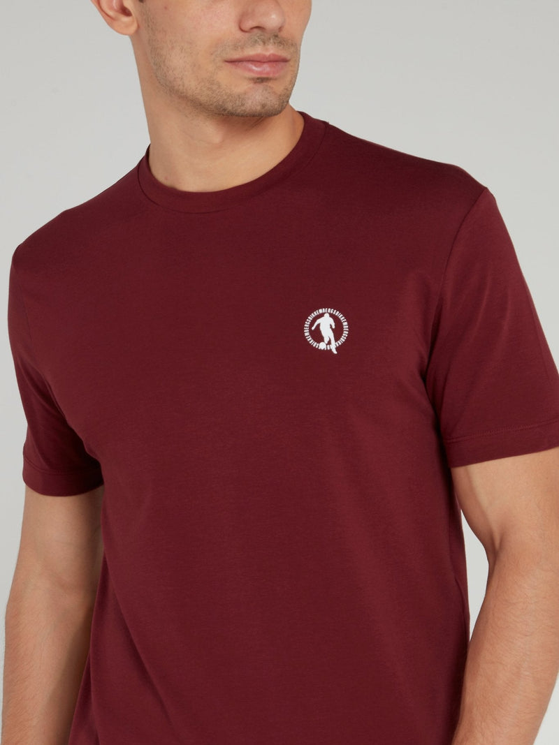 Burgundy Sport Logo T-Shirt