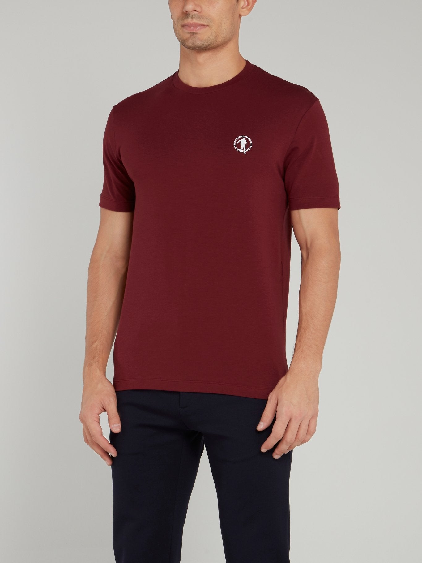 Burgundy Sport Logo T-Shirt