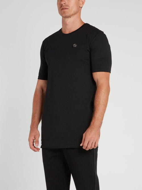 Black Rear Logo Crewneck T-Shirt