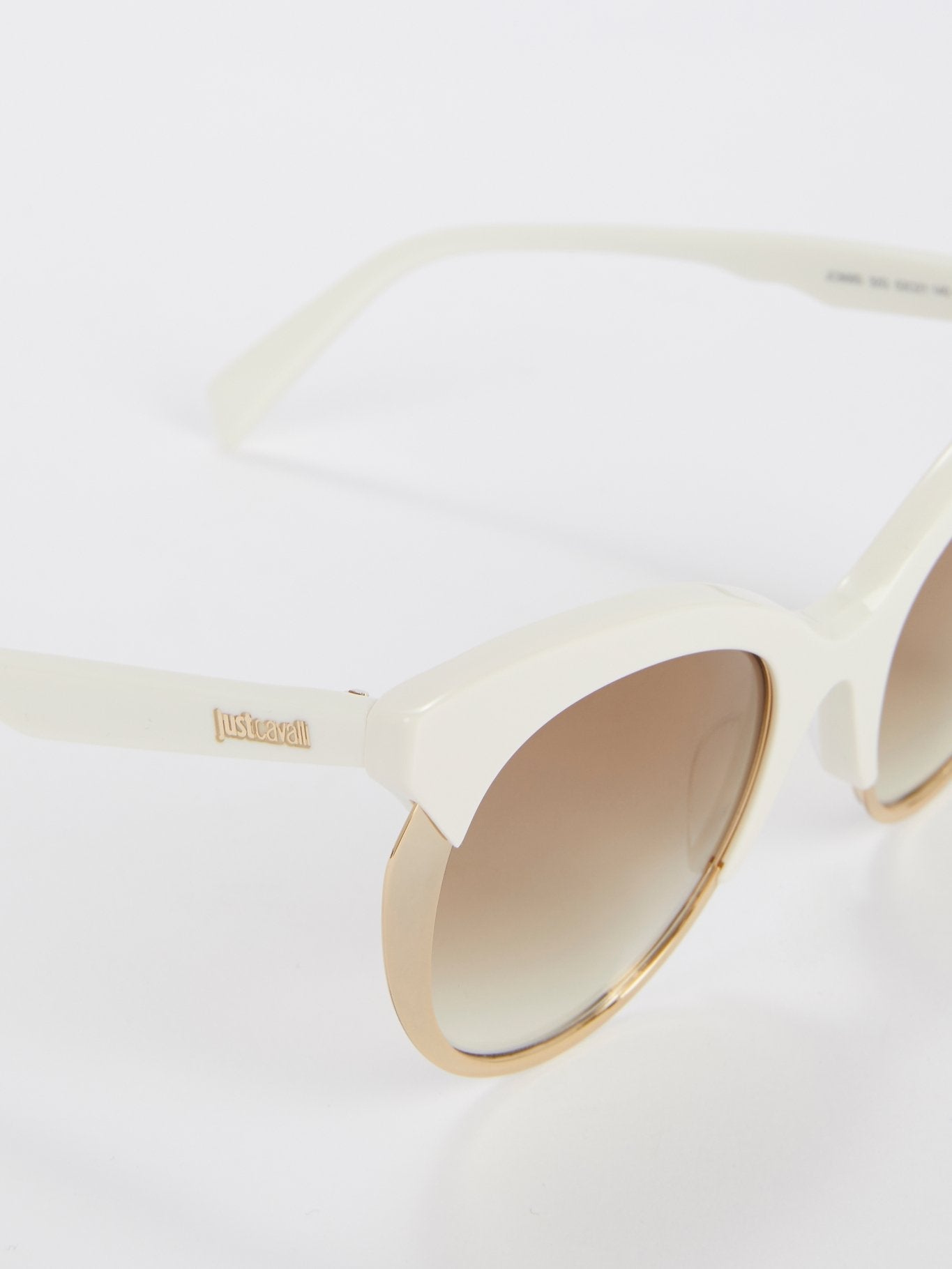 Brown Mirror Lens Gold Frame Sunglasses