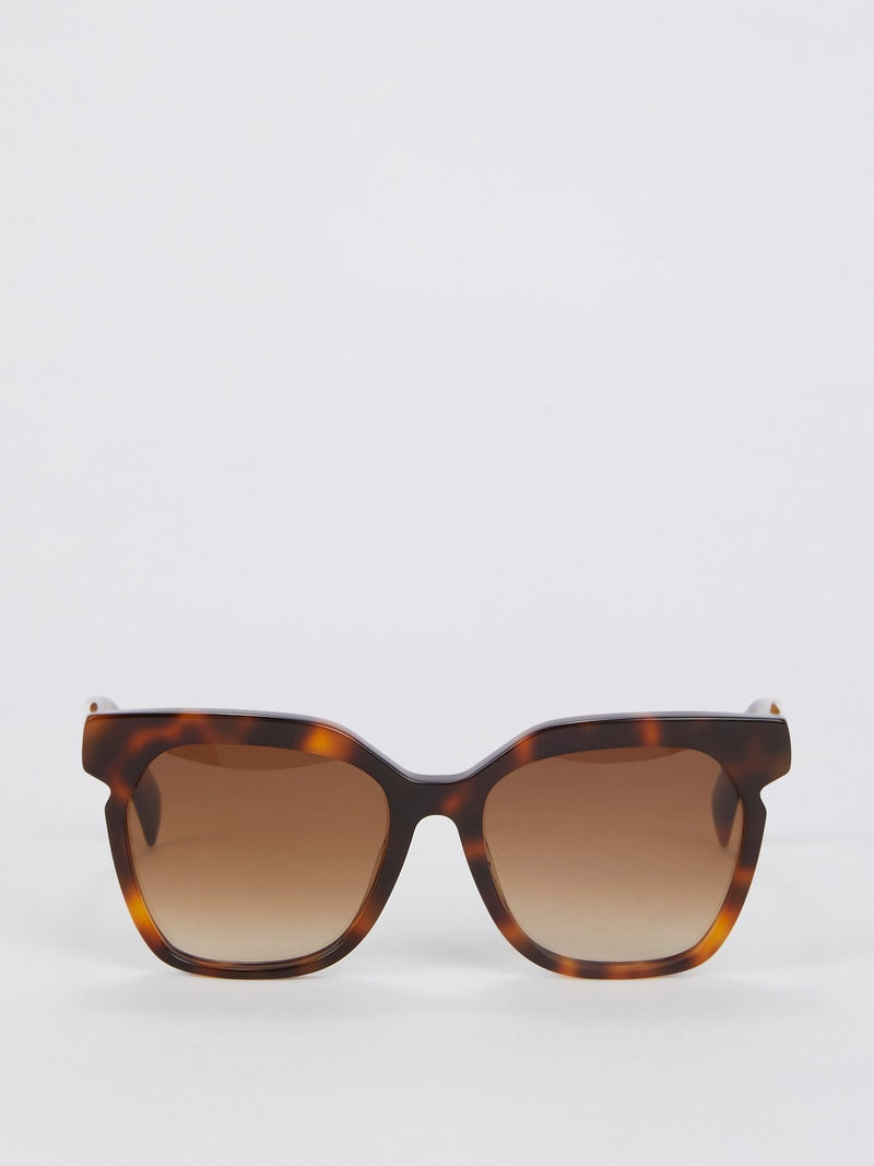 Brown Gradient Dark Havana Sunglasses