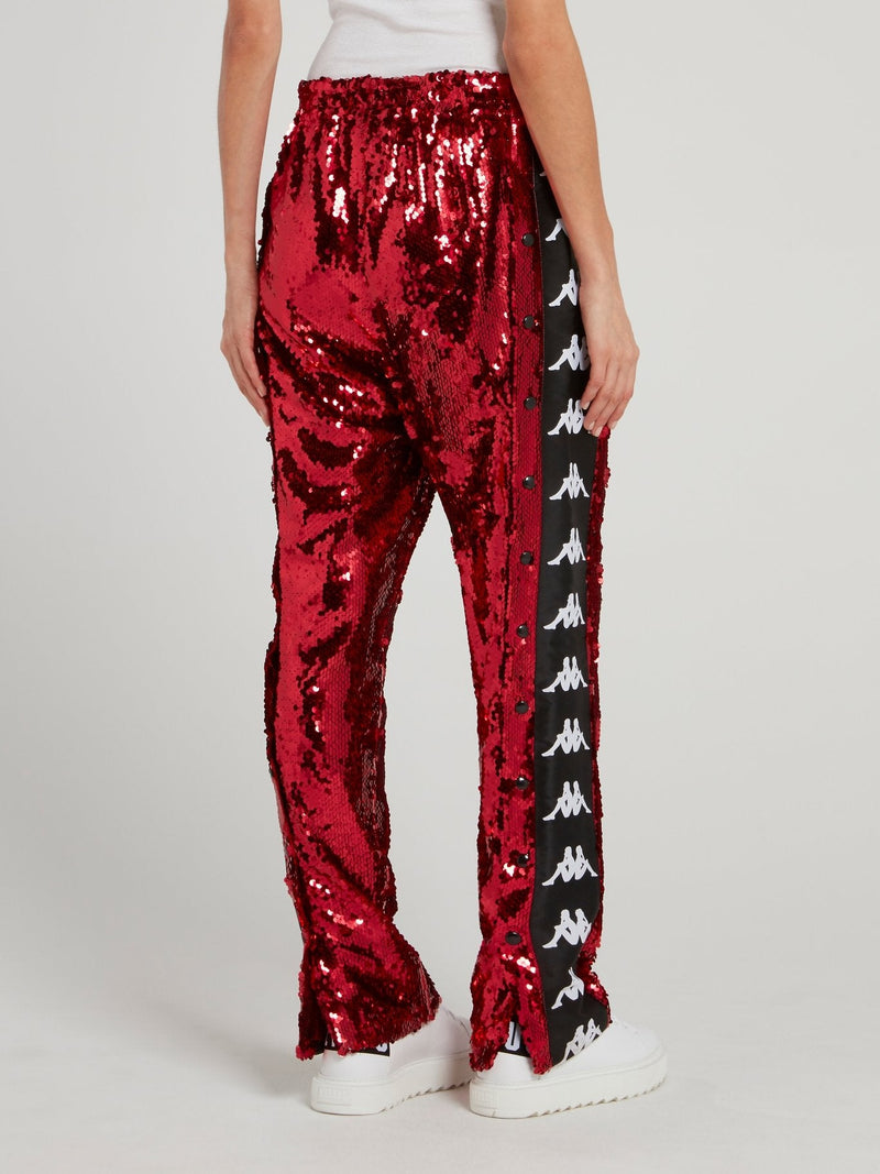 Kappa Red Sequin Pants